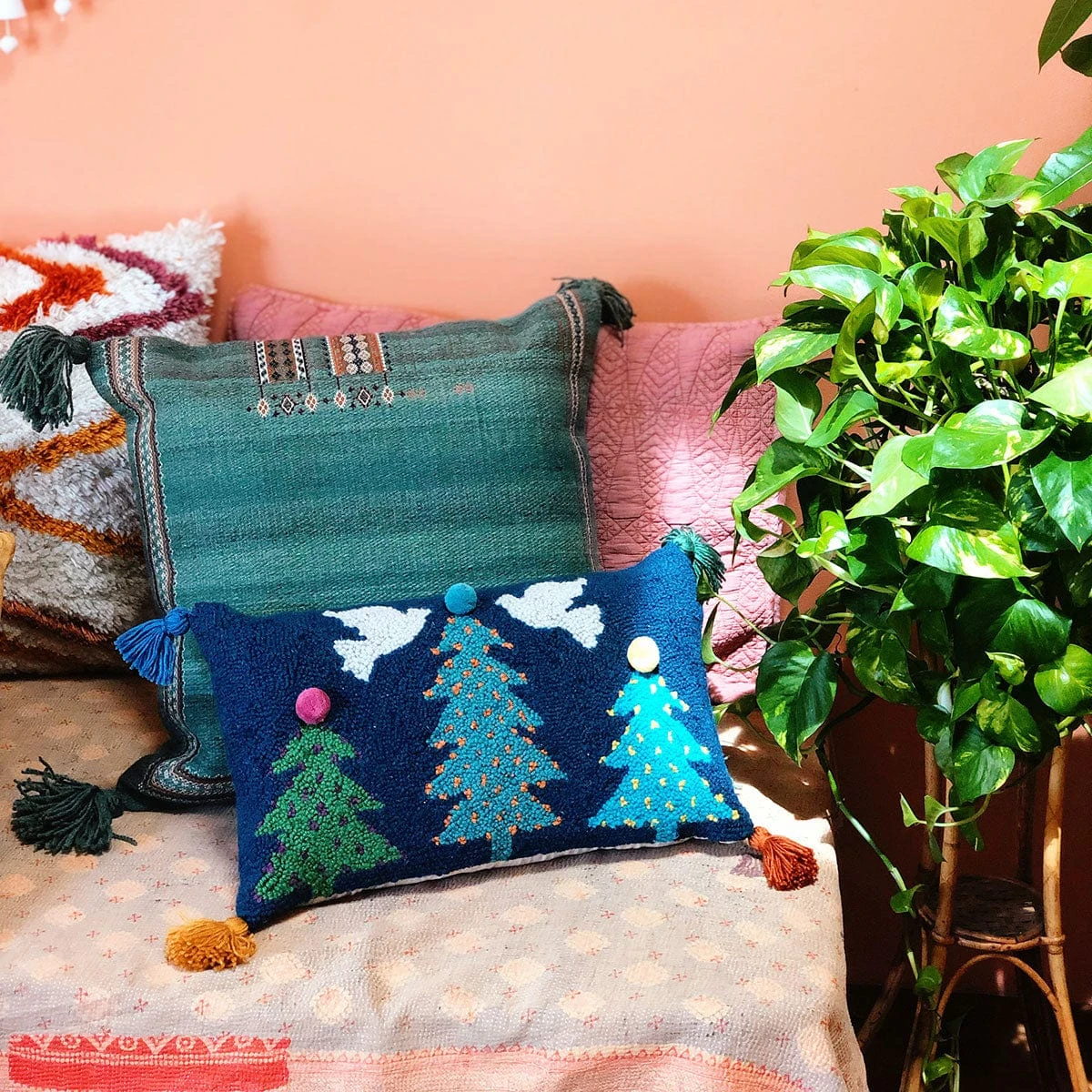 Festive Noa Hook Pillow By Jungalow® - Image 2