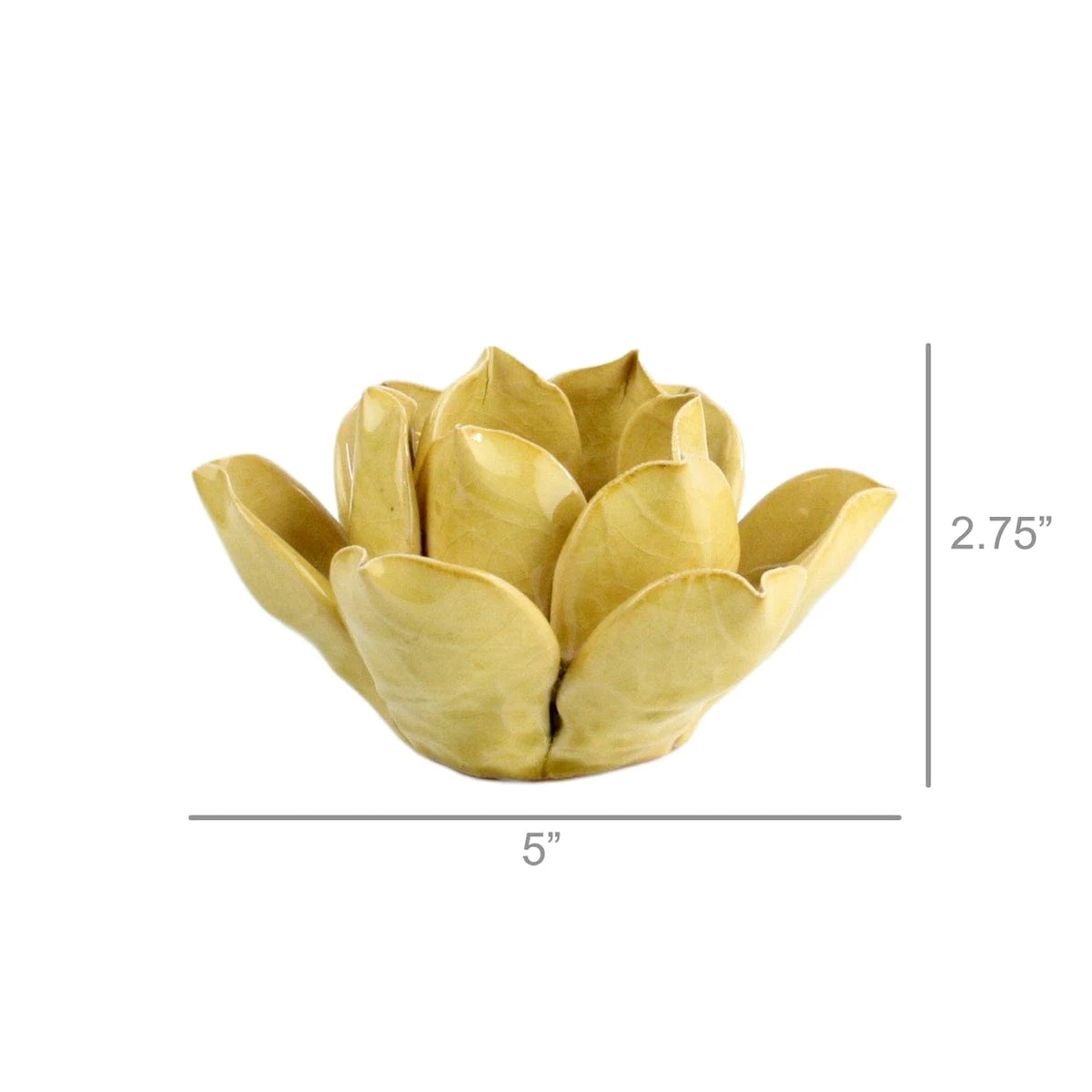 Handcrafted Lotus Tea Light Holder - Image 4