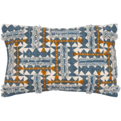 Blue Rabia Lumbar Pillow