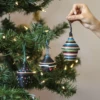 Neon & Black Basket Trio Ornaments