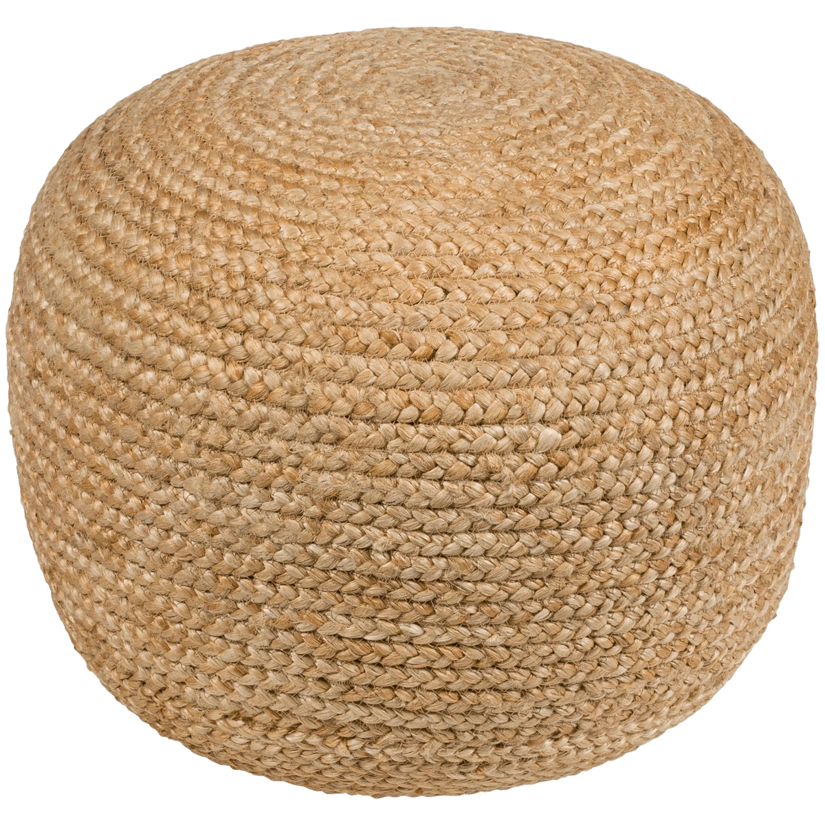 Jute Round Pouf