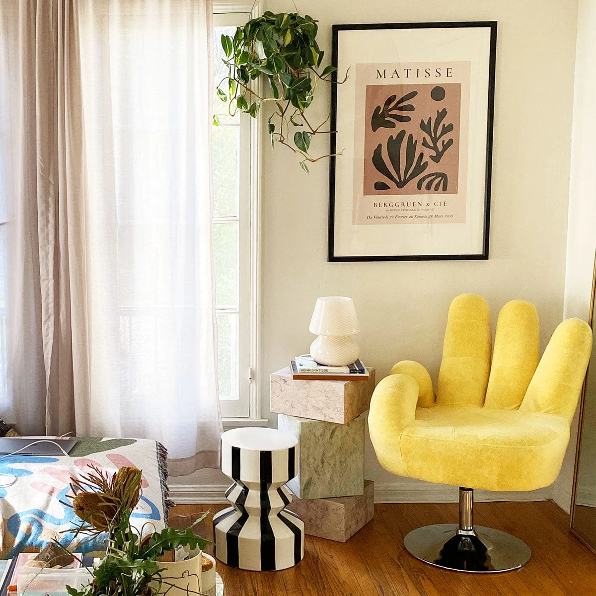 Jungalow Black Stripe Mali Zig Zag Stool By Justina Blakeney™ - Image 3