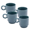 Jungalow Kaya Ceramic Mug Set, Blue By Justina Blakeney™