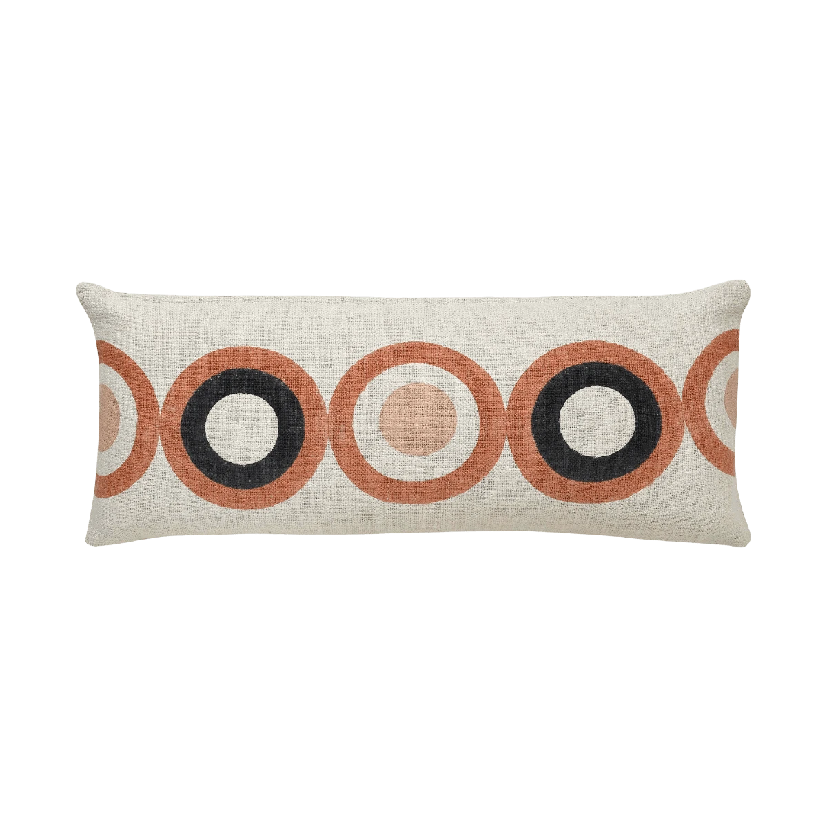 Navia Circle Block Printed Lumbar Throw Pillow