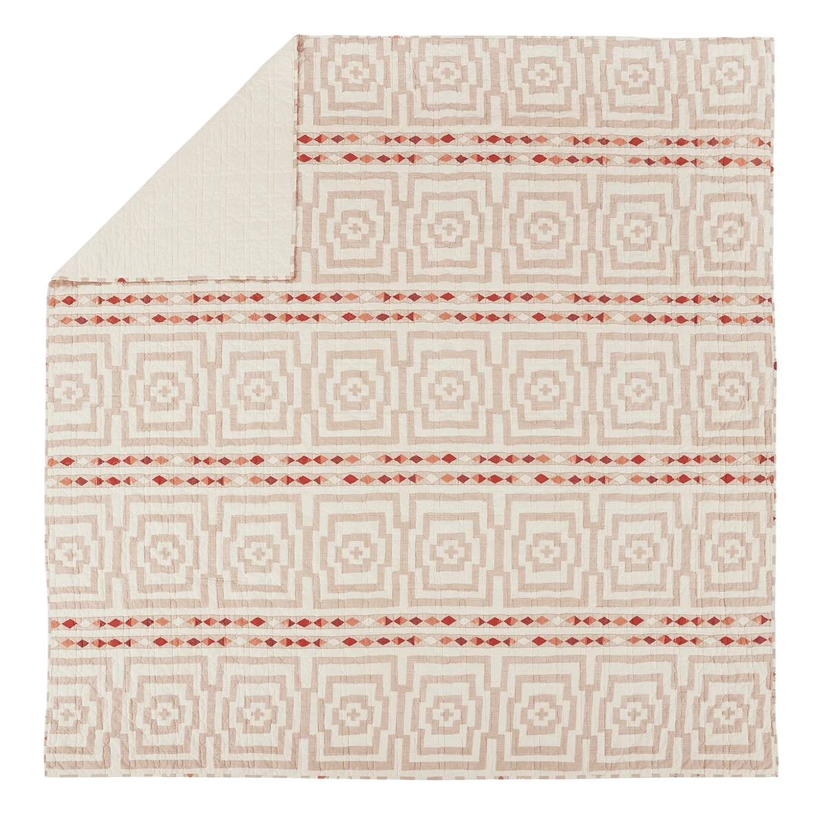 Cream Hypnotic Quilt Set By Jungalow® - Image 4