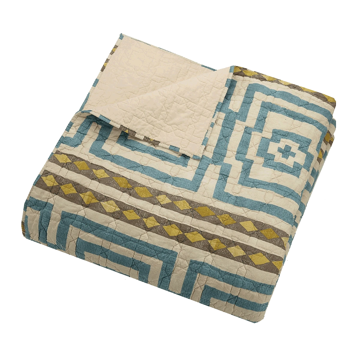 Sky Blue Hypnotic Quilt Set By Jungalow® - Image 2