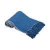 Indigo Fringe Throw Blanket