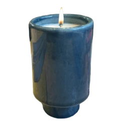 Jungalow Kaya Ceramic Candle - Blue/Sea Musk