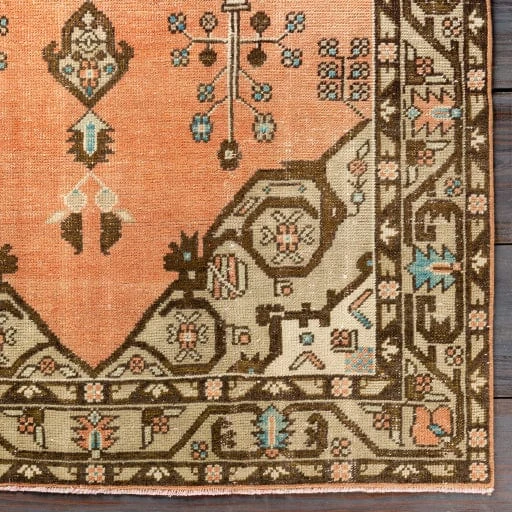 Vintage Apricot Wool Rug - Image 5