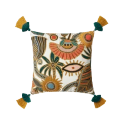 Optimism Ivory Pillow By Justina Blakeney® X Loloi