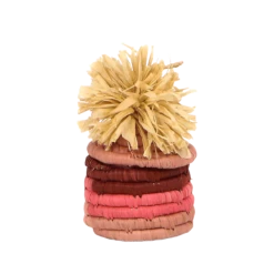 Pink Pom Pom Basket Ornament