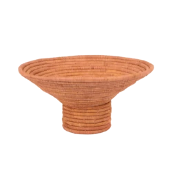 Peach Pedestal Bowl