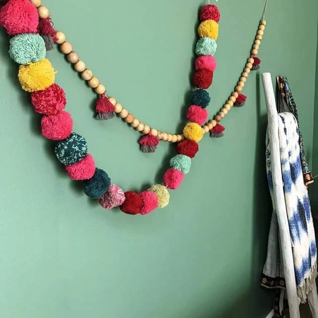 Colorful Pom Pom Garland - Image 2