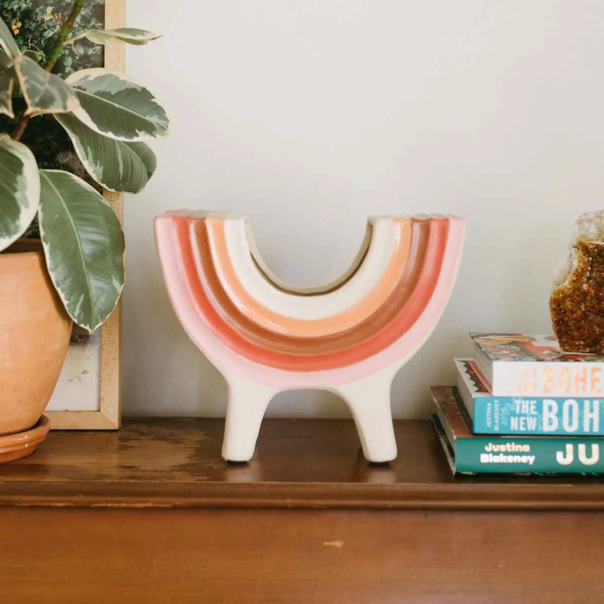 Rainbow Bowl In Pink By Jungalow® - Image 2