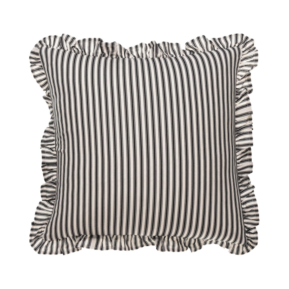 Ruffle Striped Pillow