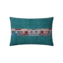 Teal Campo Pillow By Justina Blakeney® X Loloi